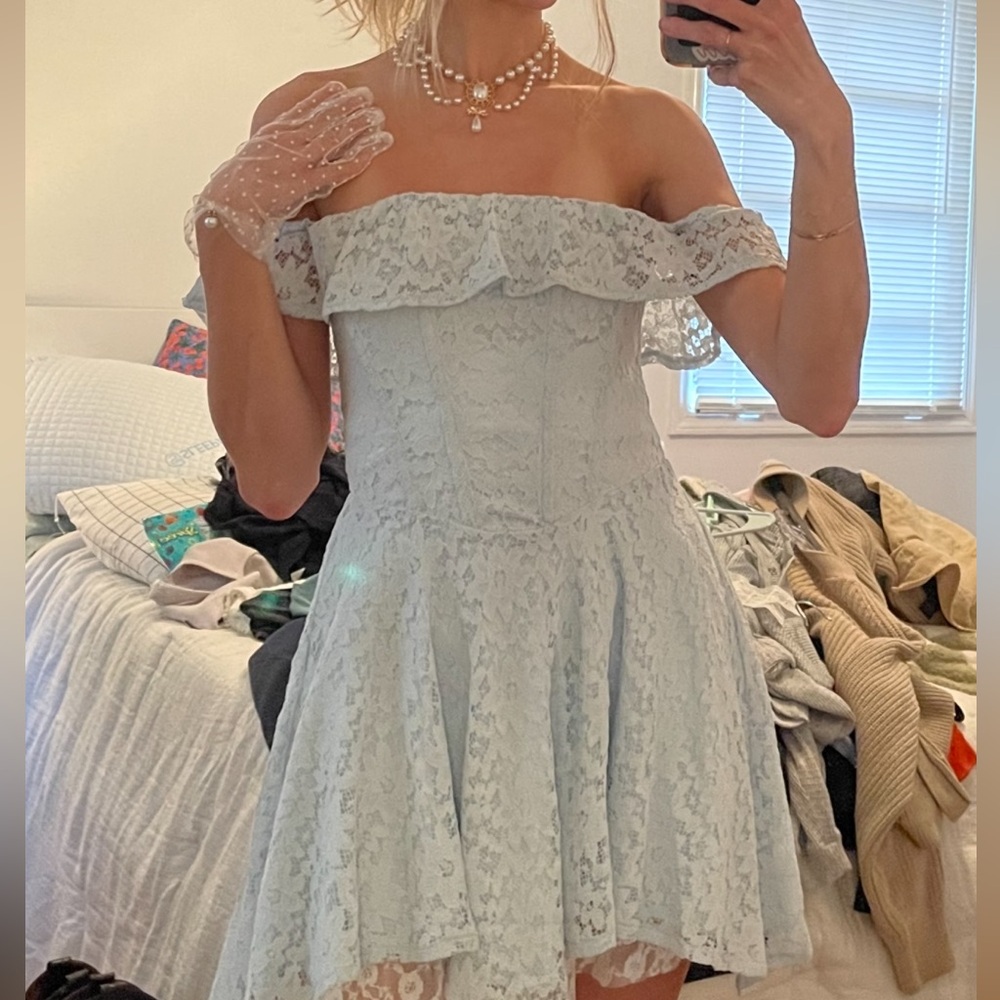 Kimchi Blue Lilly Lace Corset Mini Dress XS